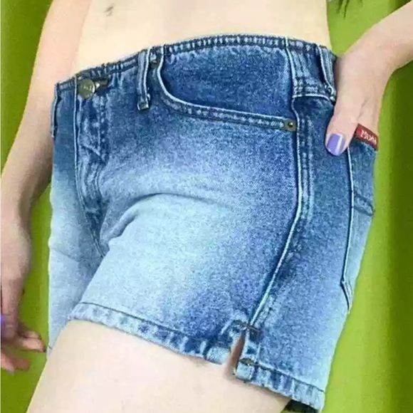 Mudd ❤️ Y2K size 9 Women's Blue Denim Shorts - Picture 5 of 11